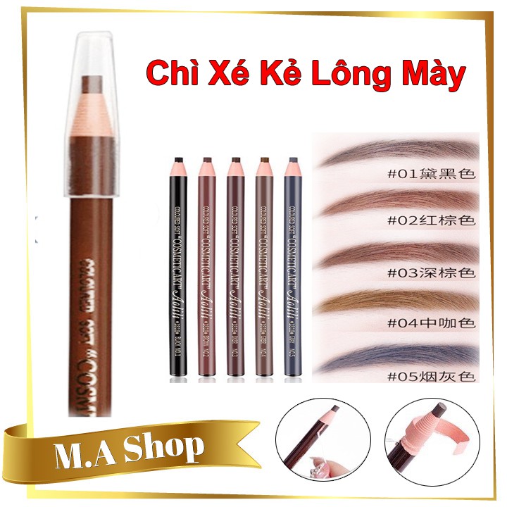 Chì Xé Kẻ Lông Mày Coloured Soft Cosmetics Chì Kẻ Chân Mày