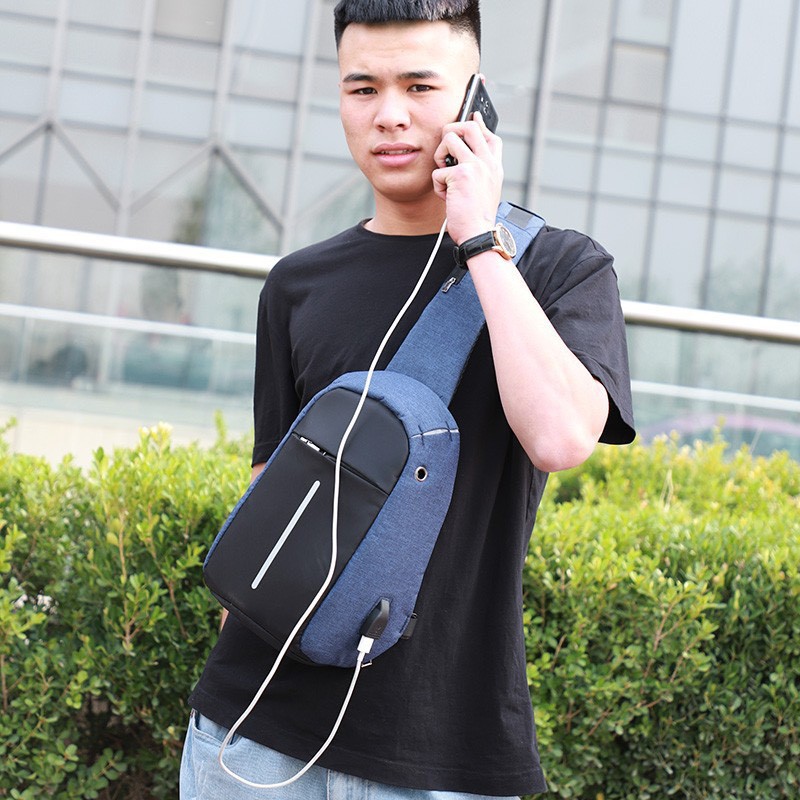 Túi đeo chéo nam thời trang nhiều ngăn tiện dụng - túi chéo nam T56