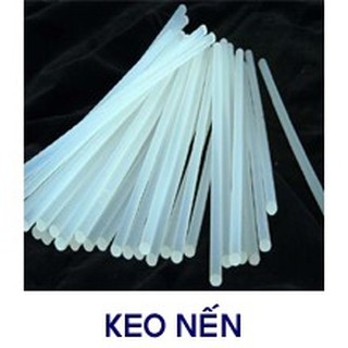 combo 10 cây keo nến 25 x 0.7cm silicon hàng loại 1 - keo cây loại trong