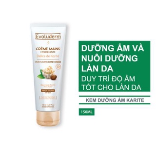 Kem dưỡng tay evoluderm làm mềm & bảo vệ da tay chiết xuất bơ hạt mỡ 150ml