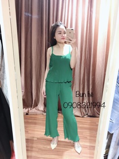 Set 2 dây quần ống suông xếp li
