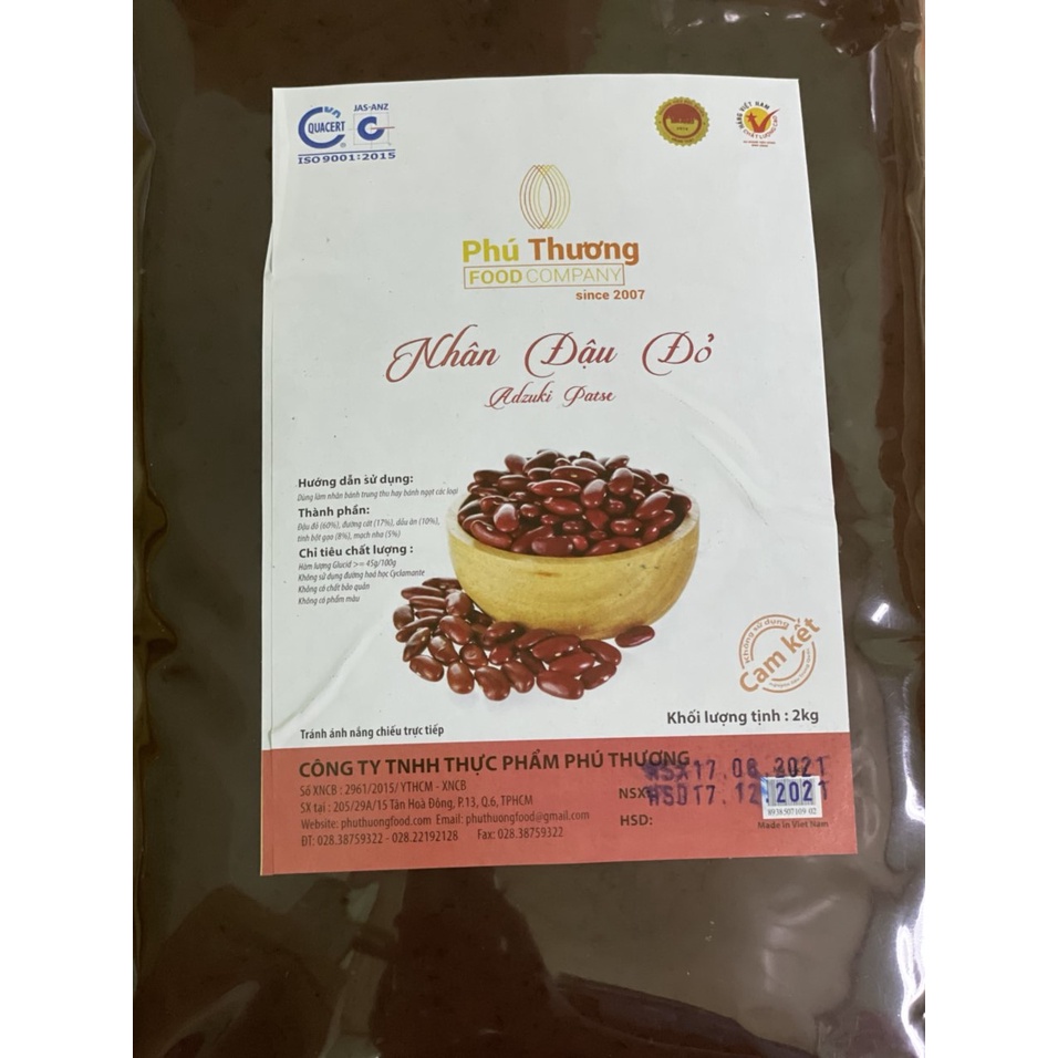 NHÂN ĐẬU XANH, LÁ DỨA, SẦU RIÊNG, MÈ ĐEN, SẦU RIÊNG, ĐẬU ĐỎ, HẠT SEN PHÚ THƯƠNG 2KG