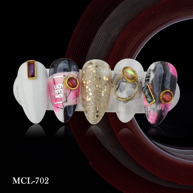 Cuộn keo 2 mặt đỏ dùng fan mi, dán móng mẫu