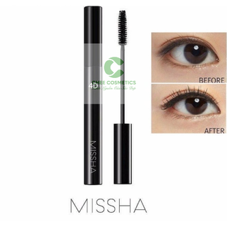 Chuốt mi MISSHA 4D Mascara lâu trôi dày và dài mi cong mi chuẩn Hàn Quốc