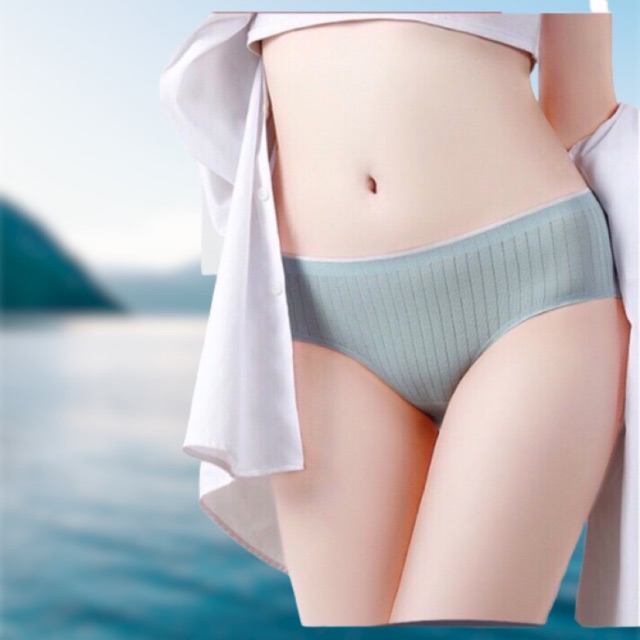 Quần Lót Cotton Gân Tăm Không Đường May Kháng Khuẩn-MẪU MỚI QUẦN GÂN TĂM KHÁNG KHUẨN -kháng khuẩn không đường may viền | BigBuy360 - bigbuy360.vn
