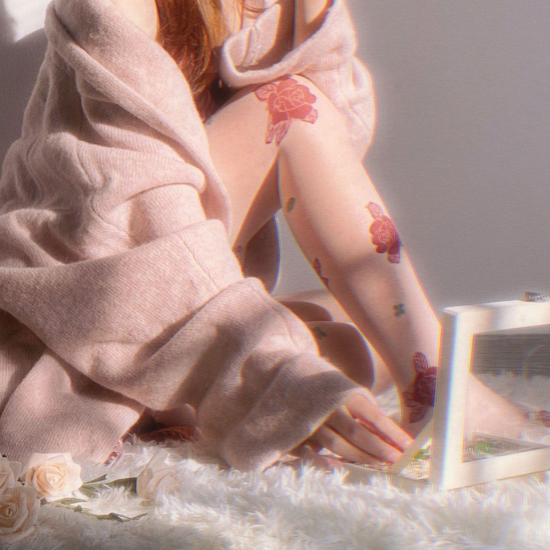 Quần tất chất lụa họa tiết hoa phong cách lolita Pháp thanh lịch ngọt ngào cho nữ