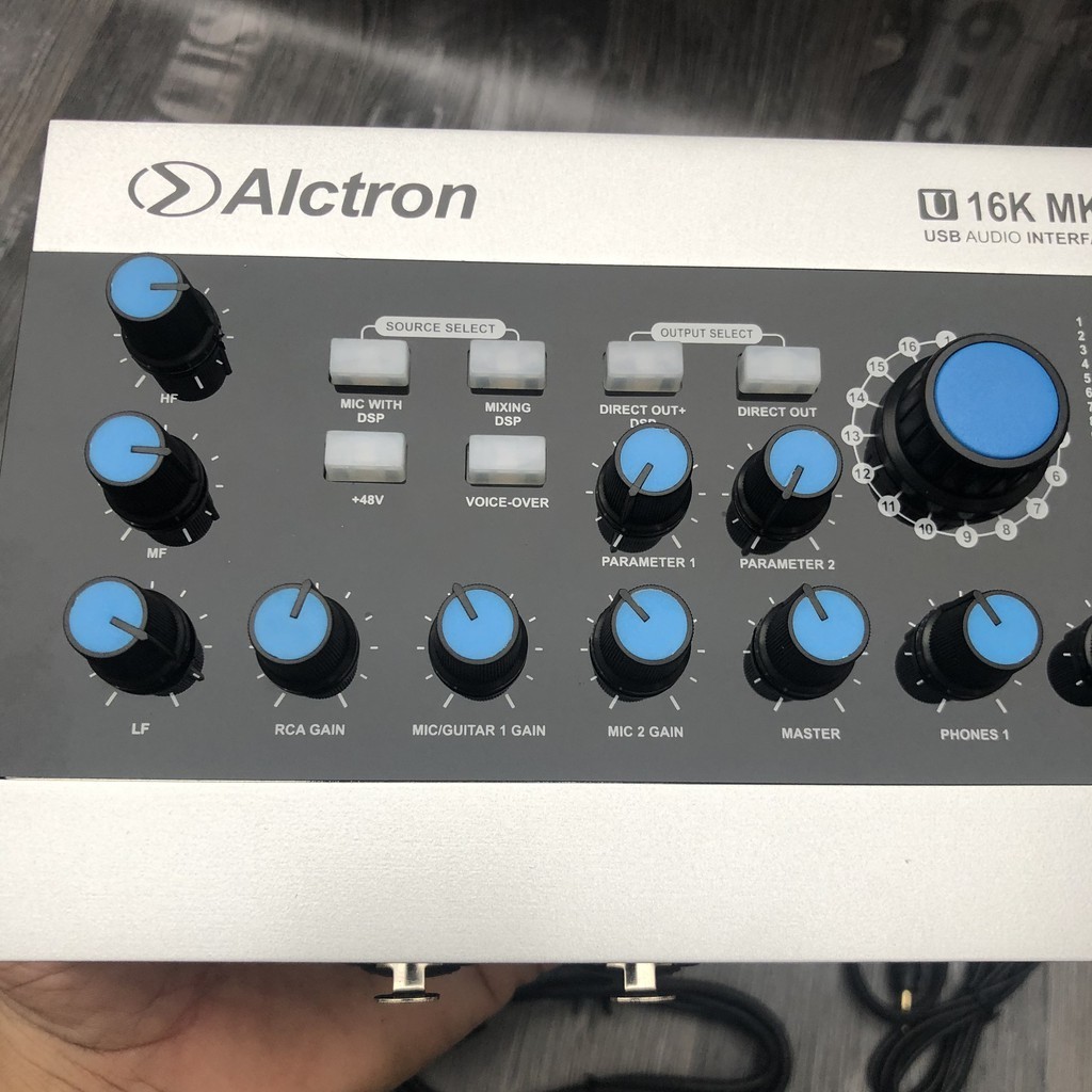 Sound card Alctron u16k mkii usb hỗ trợ nguồn 48v- sound card U16k k2 tương thích tất cả các dòng mic thu âm - 2674