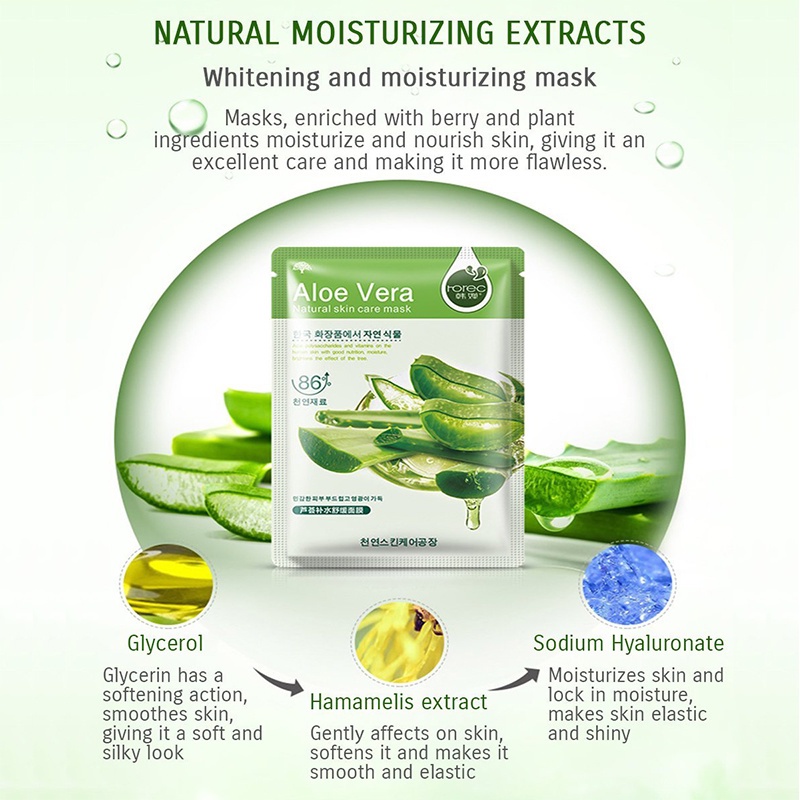 1 Mặt Nạ Chiết Xuất Trái Cây Tự Nhiên/ Mặt Nạ Dưỡng Ẩm/ Kiểm Soát Dầu/ Làm Dịu Da Hiệu Quả