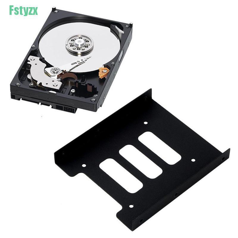 fstyzx 2.5&quot; To 3.5&quot; SSD HDD Metal Adapter Mounting Bracket Hard Drive Holder For PC