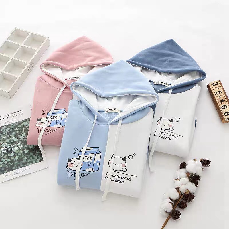 ÁO HOODIE NÓN CHUI TRÙM ĐẦU NỮ MÀU XANH NGỌC BÍCH CHẤT VẢI NỈ POLY HÀNG FREESIZE 1 CỠ FORM DÁNG RỘNG DƯỚI 65KG MẶC VỪA | BigBuy360 - bigbuy360.vn