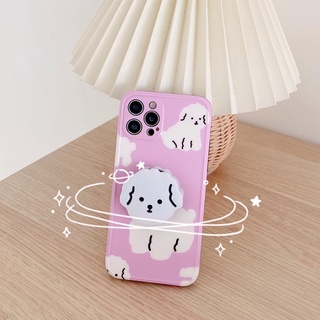 Ốp dẻo cún kèm popsocket
