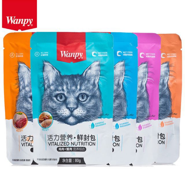 [Mã PET50K giảm Giảm 10% - Tối đa 50K đơn từ 250K] Pate Wanpy Cho Mèo 80gr