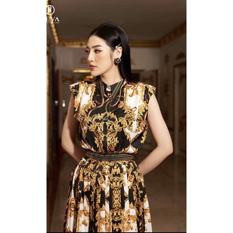 NEVA newtag set áo và váy hoạ tiết mới nguyên tag M/L
