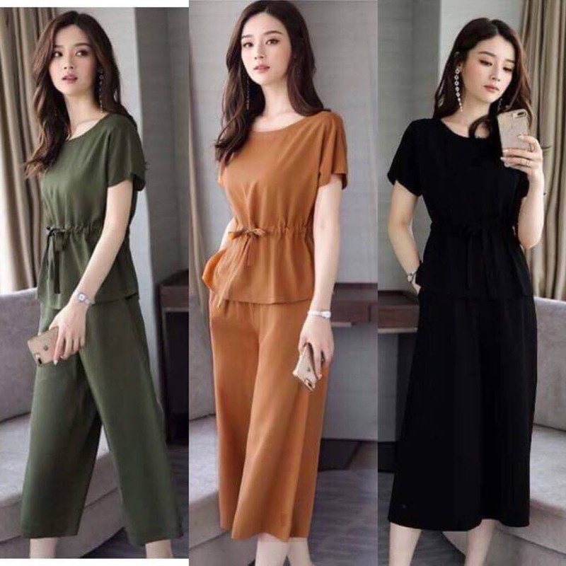 SET BỘ ỐNG RỘNG RÚT EO SIÊU DỄ THƯƠNG
