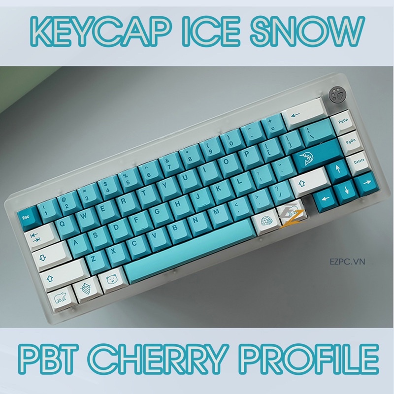 Set Keycap Thick Pbt Cherry Iceberg 142 Nút Cho Bàn Phím Cơ