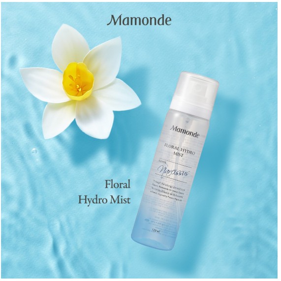 Xịt khoáng cấp ẩm tức thì dạng chai xịt phun sương [Mamonde] Floral Hydro Mist 120ml