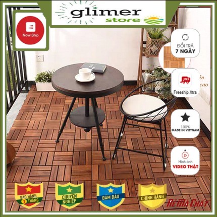 Combo 5 Ván Sàn Gỗ Tự Nhiên Ngoài Trời Tiêu Chuẩn-Sàn gỗ tự nhiên vỉ nhựa ngoài trời ván sàn 12 nan
