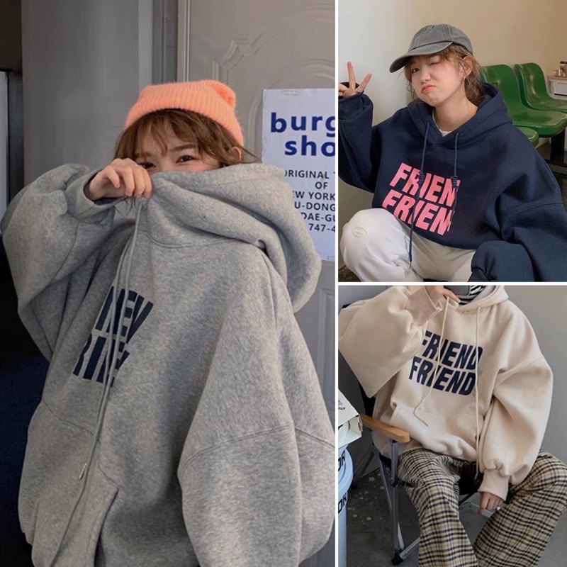 Áo Hoodie Nỉ form siêu rộng