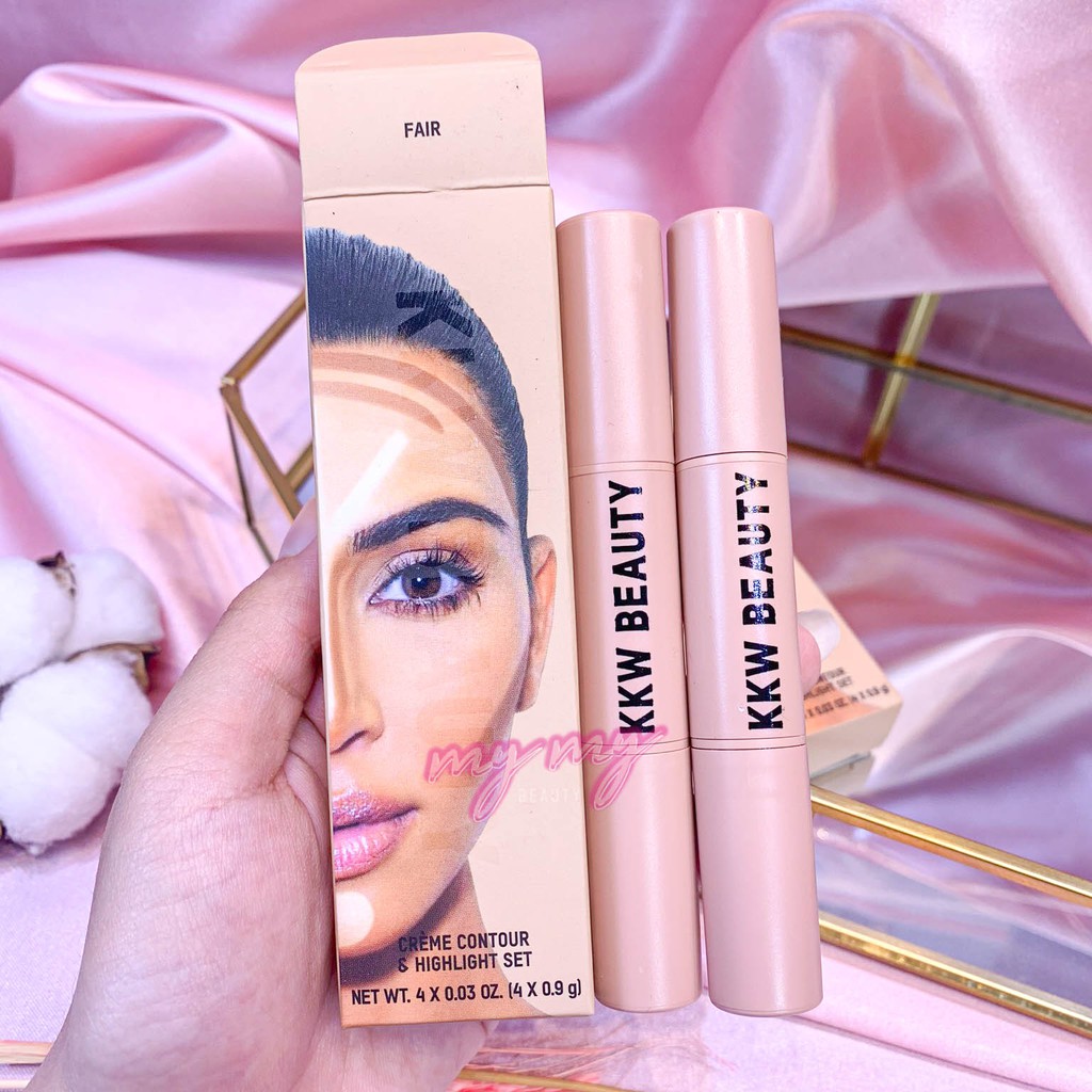 KKW Beauty - Set 2 Cây Tạo Khối Bắt Sáng Hai Đầu KKW Beauty - Creme Contour & Highlight Set | BigBuy360 - bigbuy360.vn