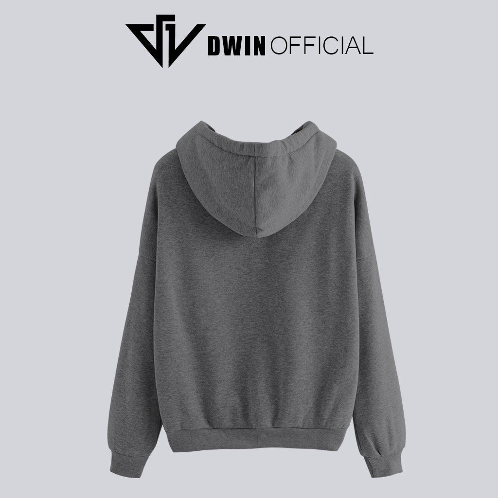 Áo hoodie DREW nỉ unisex DWIN basic nam nữ form rộng oversize local brand SP00058