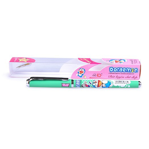 [Chính Hãng] Bút máy viết chữ đẹp Doraemon FT-02/DO PLUS - Điểm 10 (Hộp 1 Cây) - Bút máy ngòi mài nông