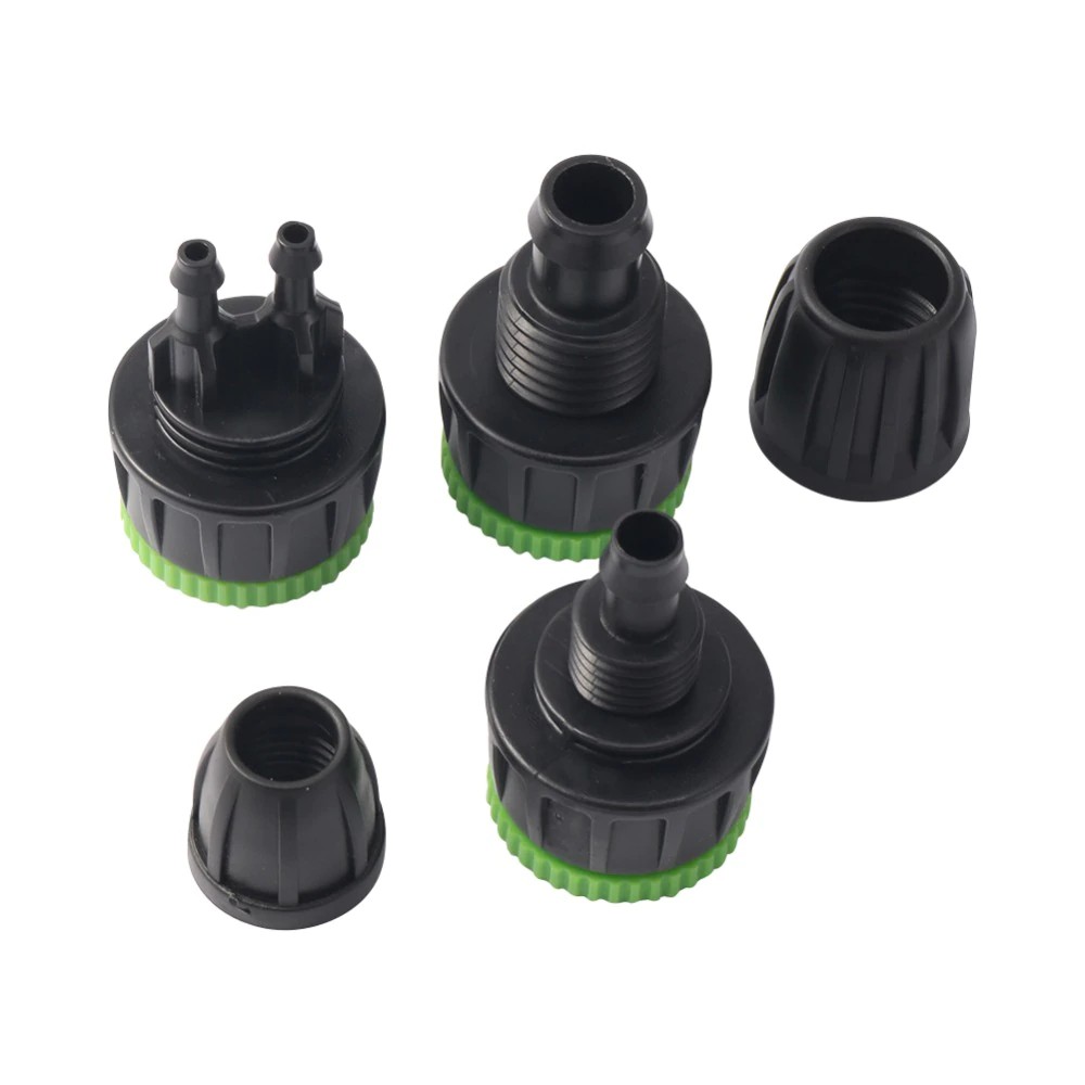 Set 2 đầu nối ống nước ren khóa bên trong 1/2" hoặc 3/4" sang vòi DN16 / 8/11 / 4/7mm
