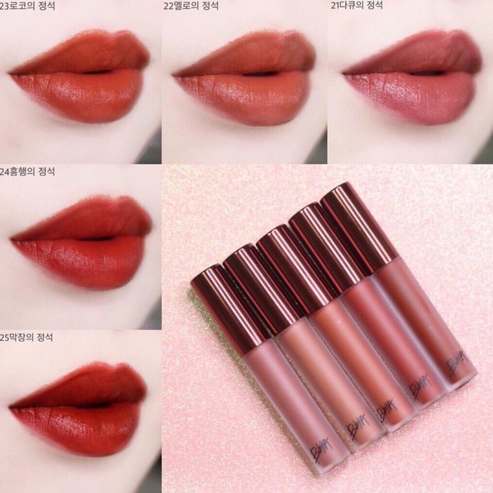 (SẴN) Son kem lì BBIA Velvet Lip Tint Version 1-5