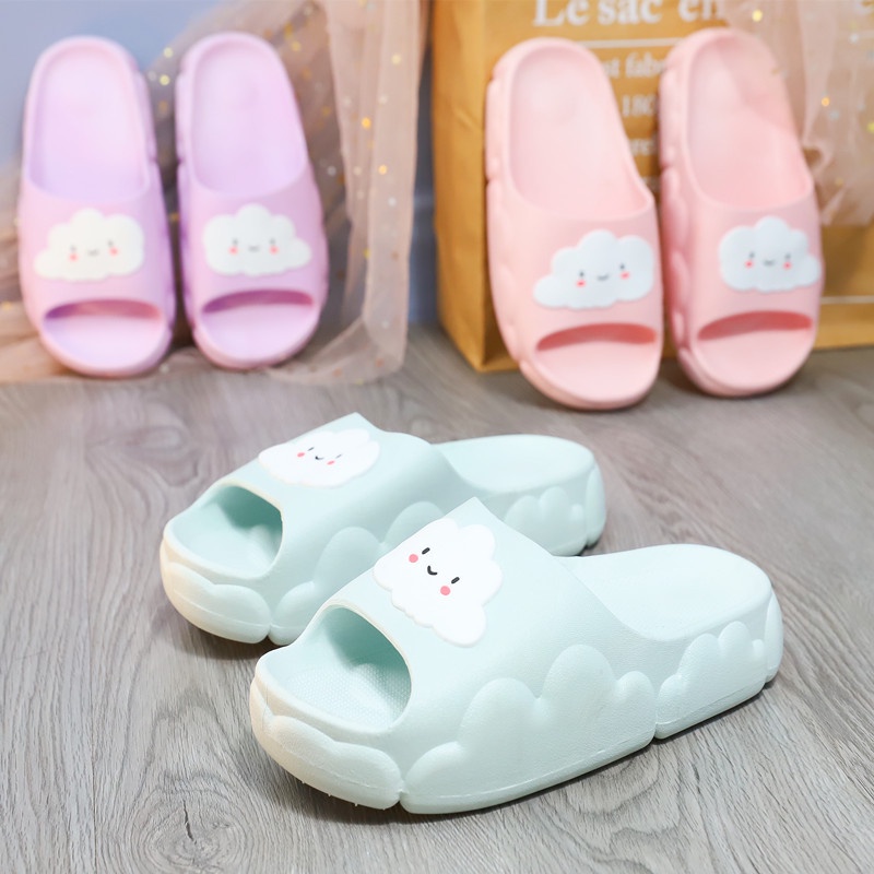 Dép Đi Trong Nhà/Ngoài Trời Dày Dặn Chống Trượt Hình Đám Mây Dễ Thương sf8460