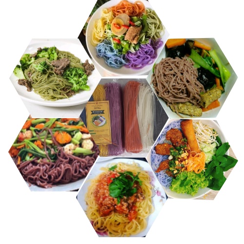 Bún ngũ sắc rau củ mix vị giảm cân Đặc sản Cao Bằng gói 1kg | BigBuy360 - bigbuy360.vn