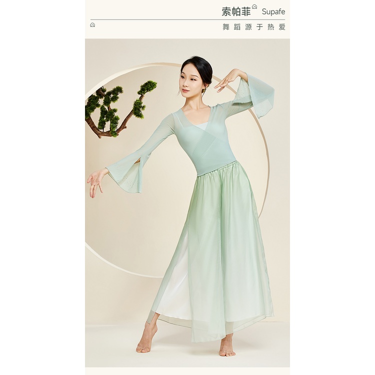 ((M &amp; E) Trang Phục Múa Cổ Điển Tay Loe Thanh Lịch Cho Nữ