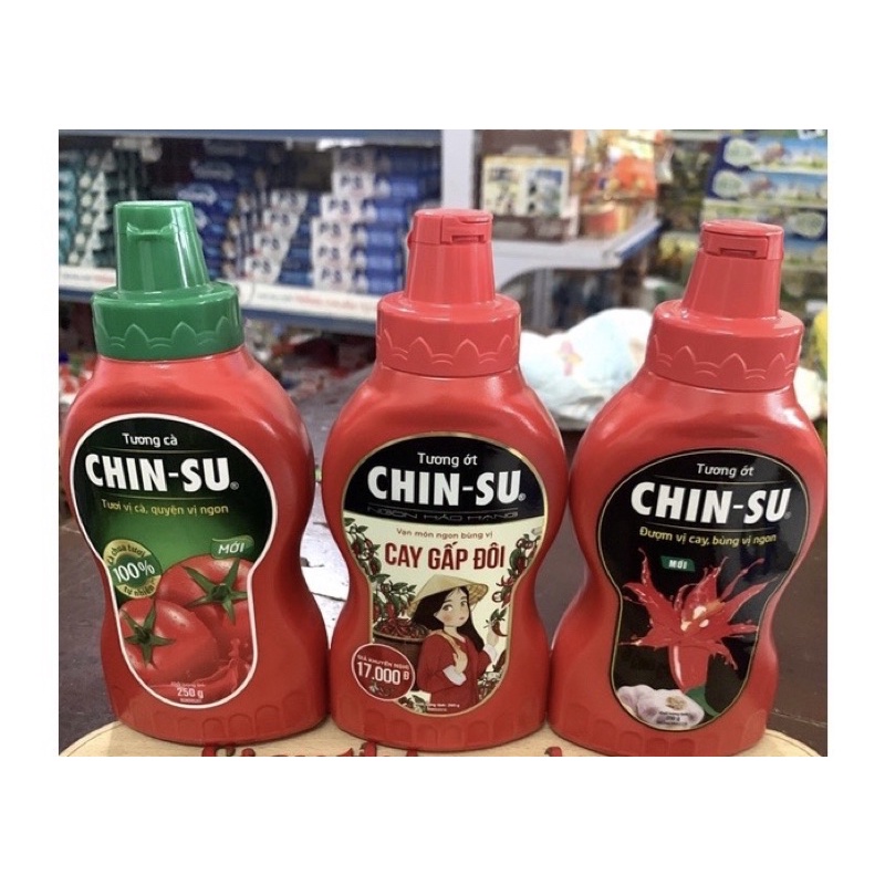 Tương Ớt/Tương Cà Chinsu chai 250g