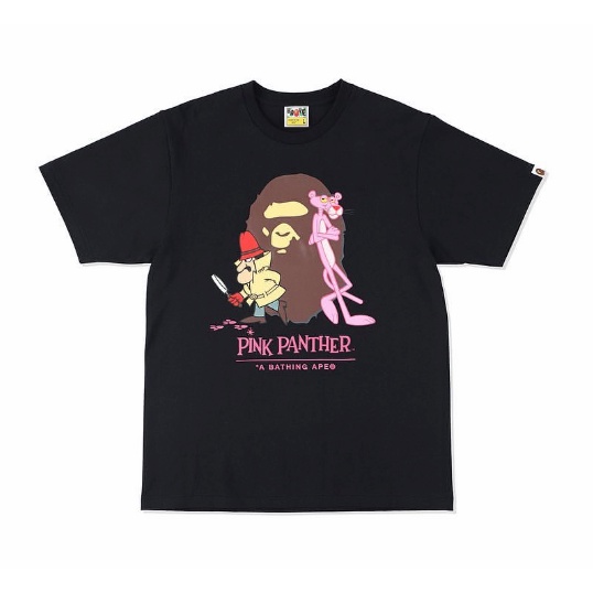 BAPE Áo Thun Ngắn Tay Cổ Tròn Họa Tiết Rằn Ri Phong Cách Mới Cho Nam Nữ