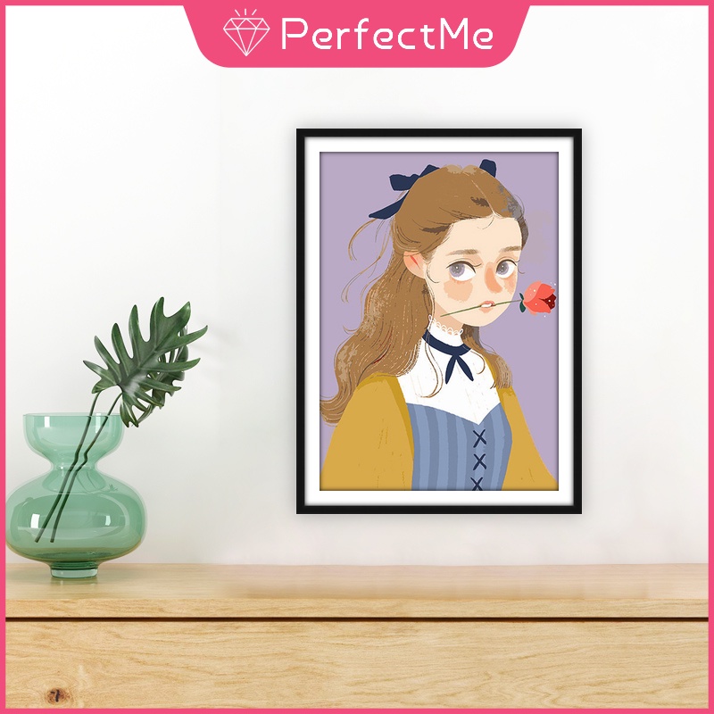 Tranh Đính Đá 30x40cm Kèm Phụ Kiện Tự Làm Hình Hoa Xinh Xắn