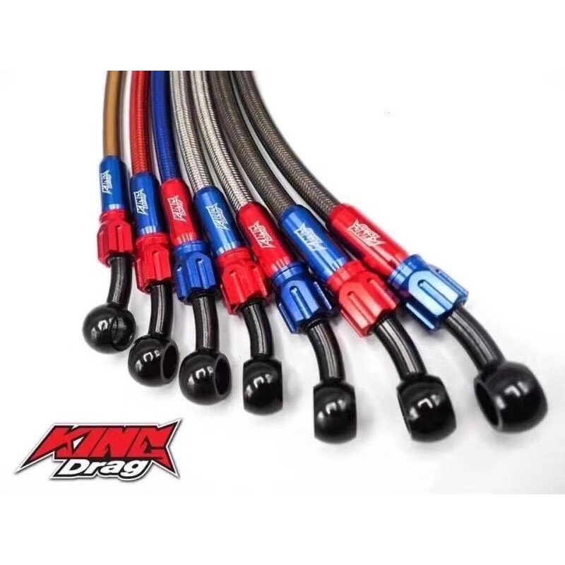 Dây dầu King Drag Thailand đầu nhôm CNC xoay 360 (Hàng loại 1)