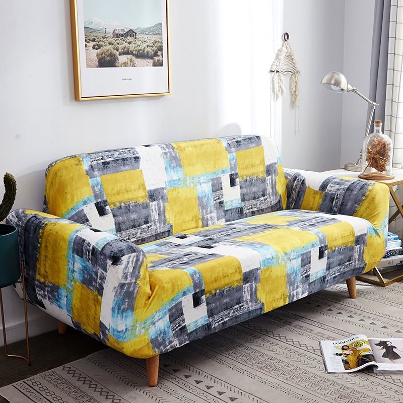 Nệm đàn hồi bọc sofa trọn gói bọc sofa phổ thông bốn mùa bọc vải da đa năng đệm sofa Bắc Âu đệm hiện đại đầy đủ