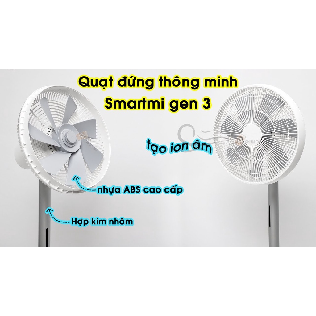 Quạt Thông minh tiết kiệm điện, tích điện Xiaomi Gen 3 -BH 12T