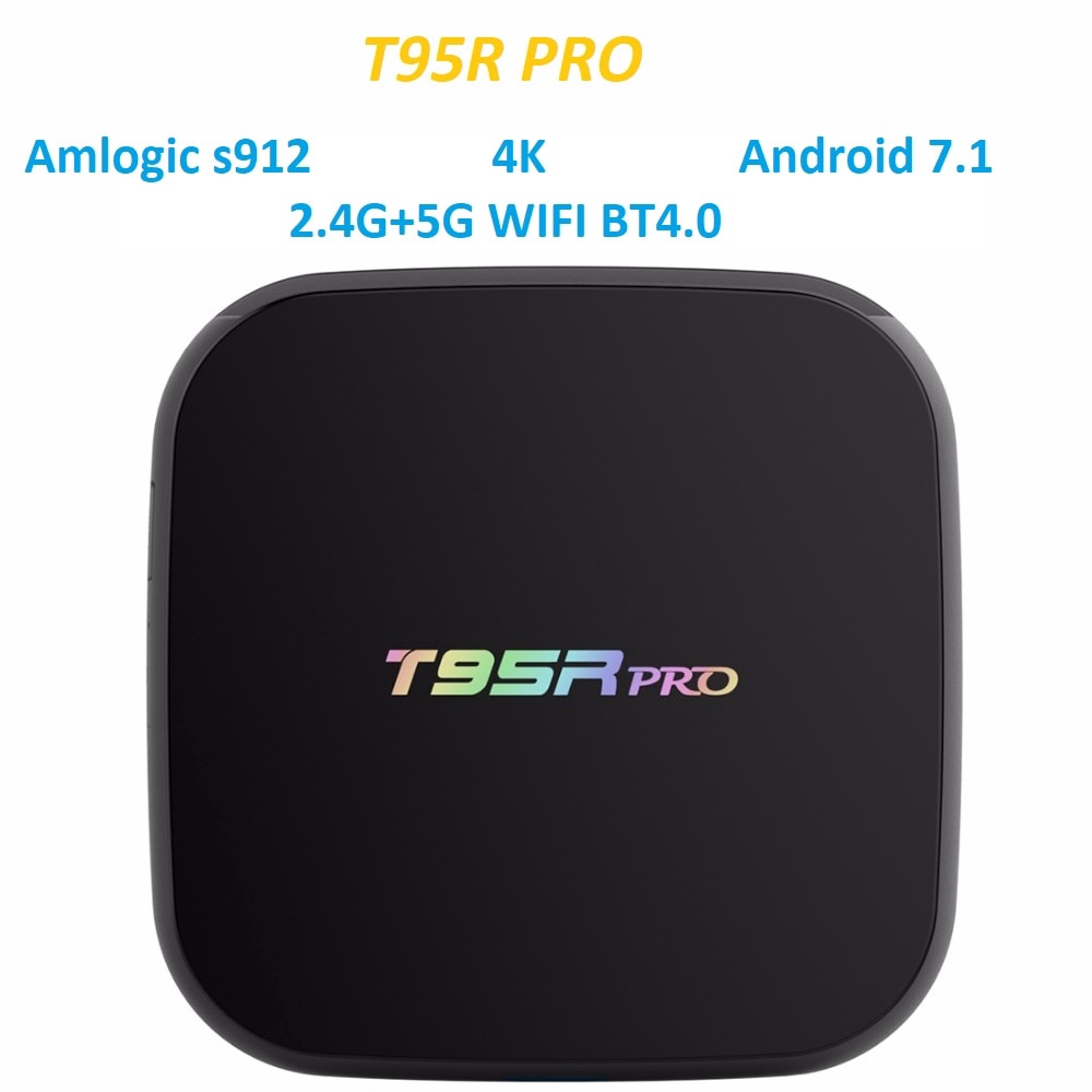 Thiết Bị Chuyển Đổi Tv Thường Thành Smart Tv Skys T95R Pro Amlogic S912 Octa Core Android 7.1 2.4g 5g Wifi Bt4.0