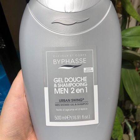 Sữa Tắm Cho Nam Byphasse Gel Douche-Shampooing 2 EN 1 Homme Urban Swing 500ML