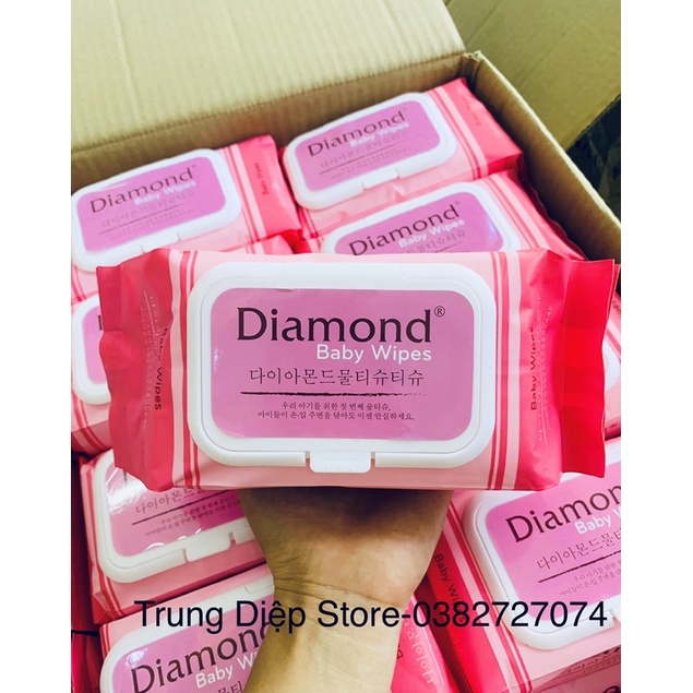Sỉ 1 thùng 30 gói khăn ướt cao cấp Diamond