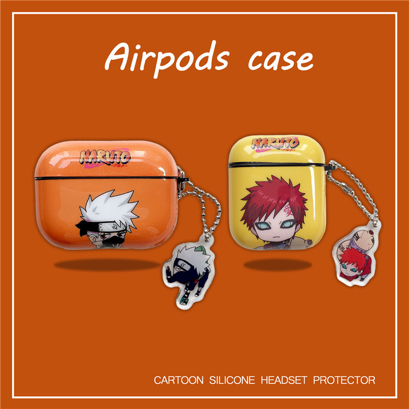 Ốp Bảo Vệ Hộp Đựng Tai Nghe Airpods 1 / 2 / 3 Pro Hình Naruto Gaara Sasuke Xinh Xắn