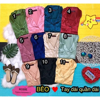 PIZAMA BÈO PHI LỤA - TAY DÀI QUẦN DÀI