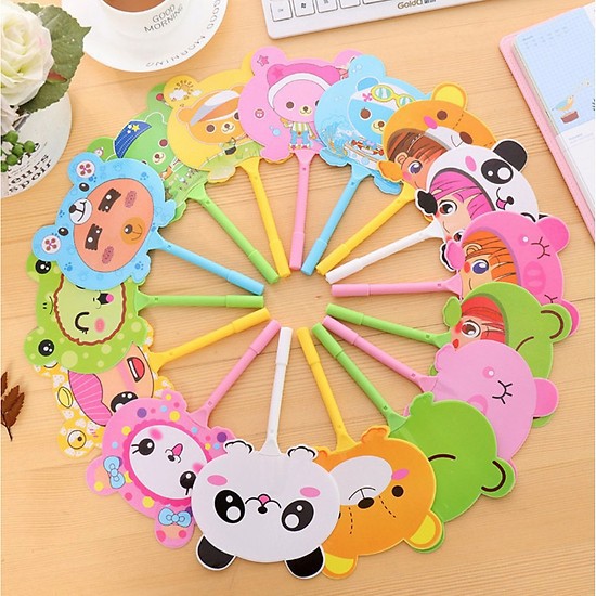 Bút Bi Quạt Hình Thú Cưng Mực Xanh-Giao Hình Ngẫu Nhiên