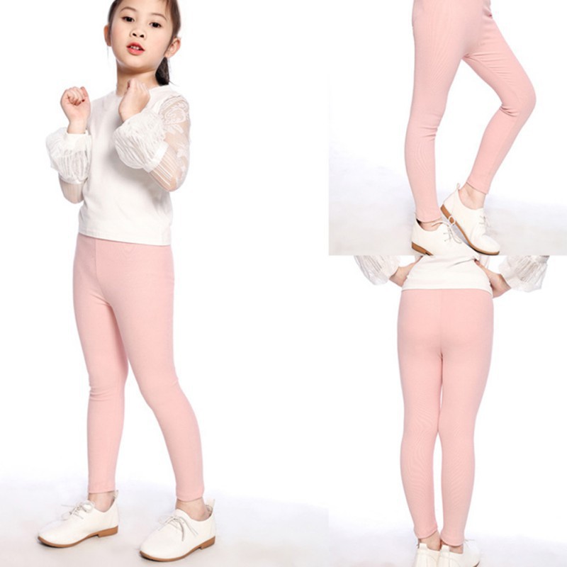 Quần Legging Cotton Lưng Cao Cho Bé Gái