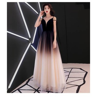Đầm nữ maxi phối lưới thanh lịch