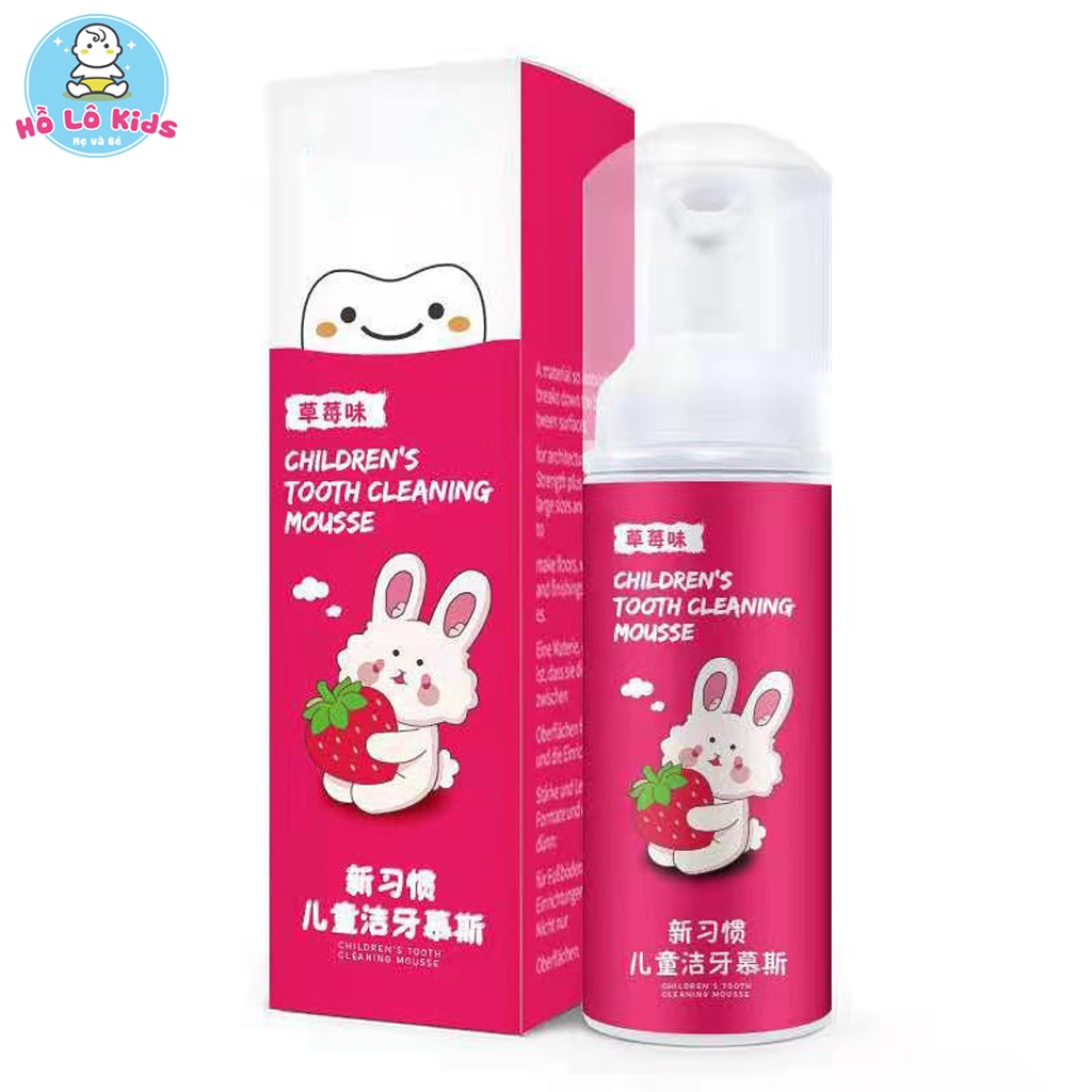 Kem đánh răng tạo bọt cho bé nuốt được, kem đánh răng vị dâu cam cho bé Hồ Lô Kids