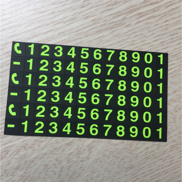 Bảng ghi số điện thoại cho ô tô, xe hơi phát quang kèm đế cài điện thoại tiện dụng (mẫu 6) | BigBuy360 - bigbuy360.vn