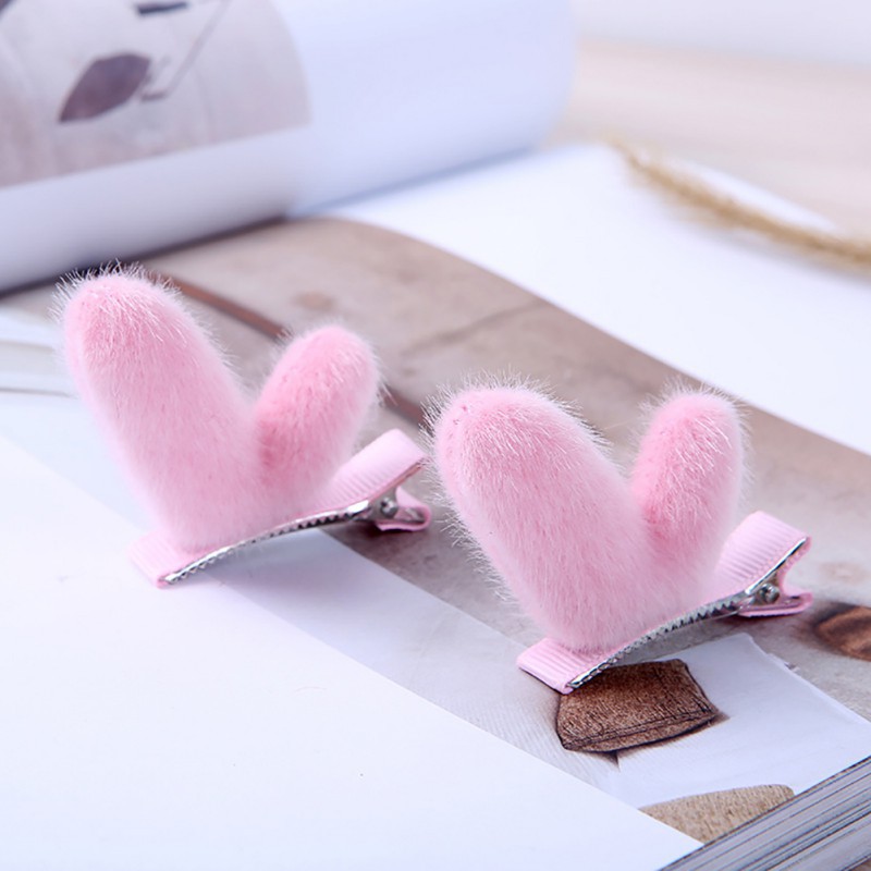 Kẹp tóc tai thỏ dễ thương cho bé gái