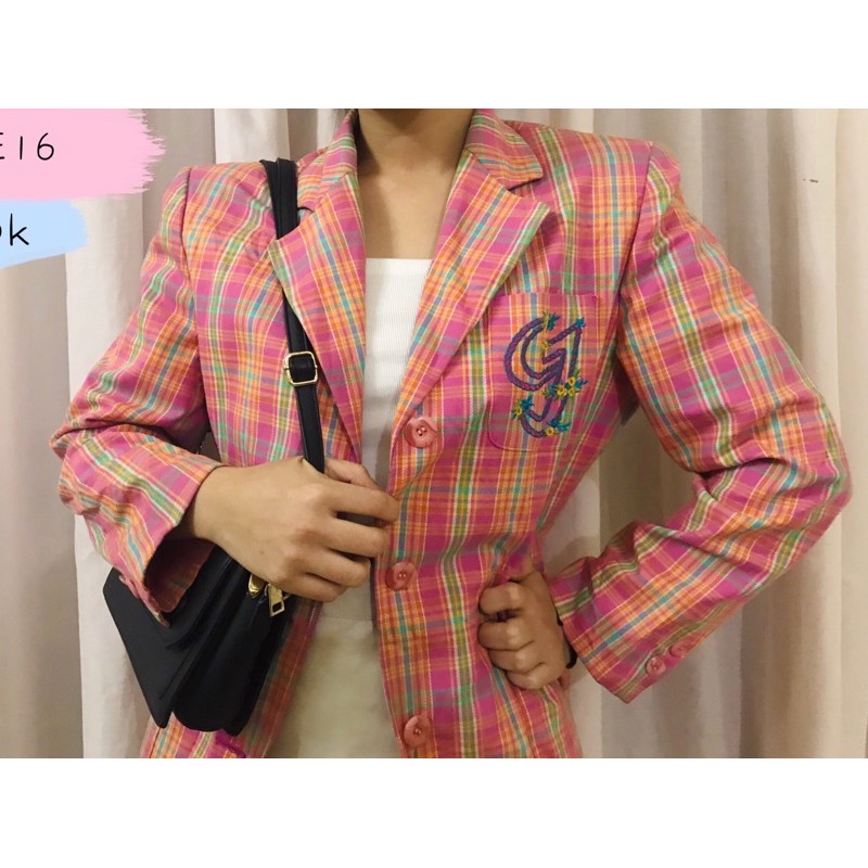 [KE16 +KE09] Blazer, Vest kẻ
