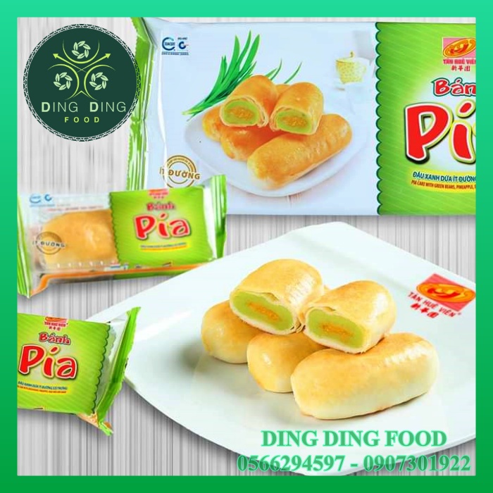 [COMBO 5 TÚI] Bánh Pía Ít Đường Đậu Xanh Sầu Riêng 275g Tân Huê Viên| Ăn Kiêng| Giảm Cân| Ít Ngọt - DING DING FOOD