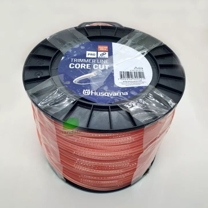 Cước cắt cỏ thụy điển Husqavarna 6 cạnh 3.3mm, dài 240m, 10m, 20m có lõi chống đứt